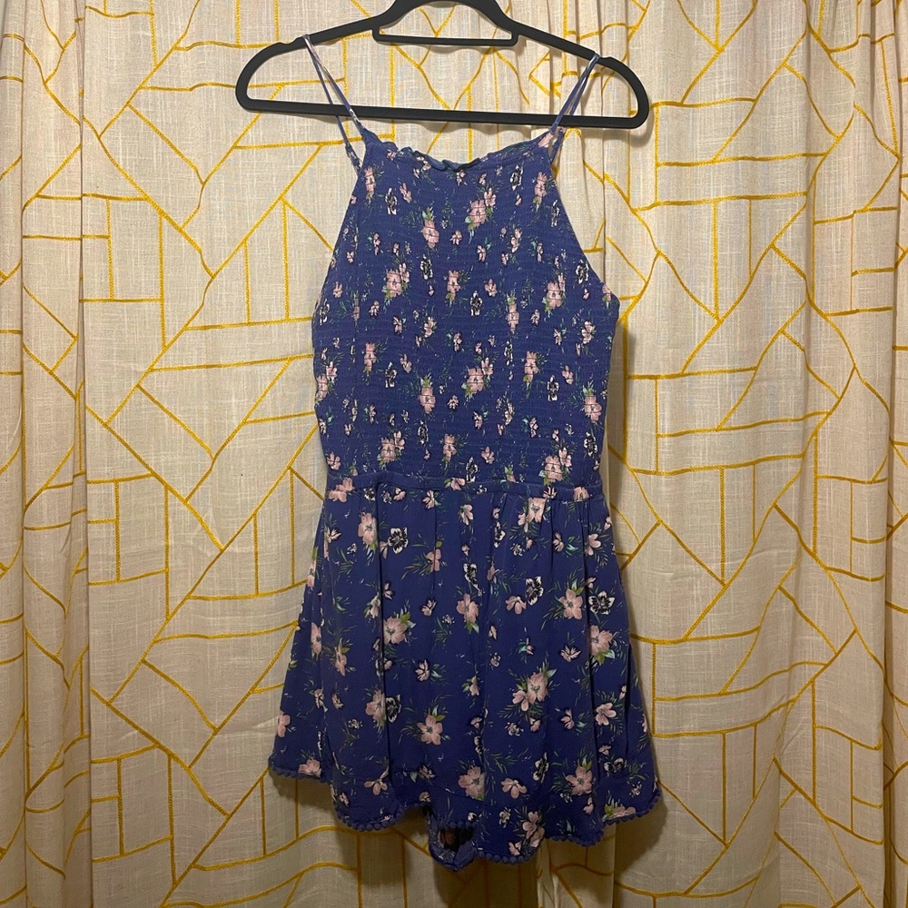 AE Outfitters Blue/pink High-neck romper - Size XL